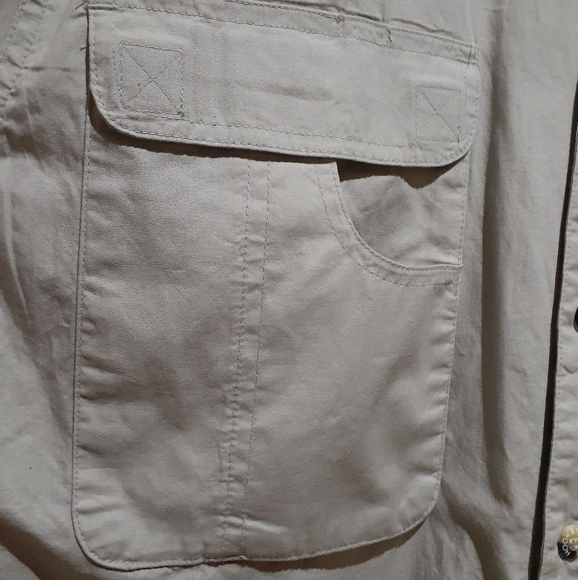 Hook & Tackle Men's Gulf Stream Fishing Shirt Short Sleeve Button Front Small - Picture 8 of 13